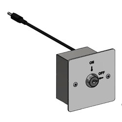 Wallgate Lockout Key Switch Plate for Use with WDC Controllers