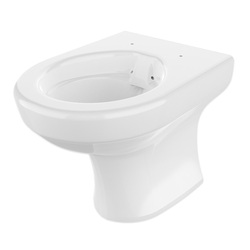 Wallgate Anti-Ligature, Anti-Vandal Solid Surface Back To Wall Pan P Trap with Fix for Reg Seat 425x511