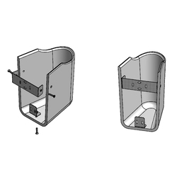 Wallgate Small Shroud Only for SHB-05 Wall Mount Basin - Trap Cover Only